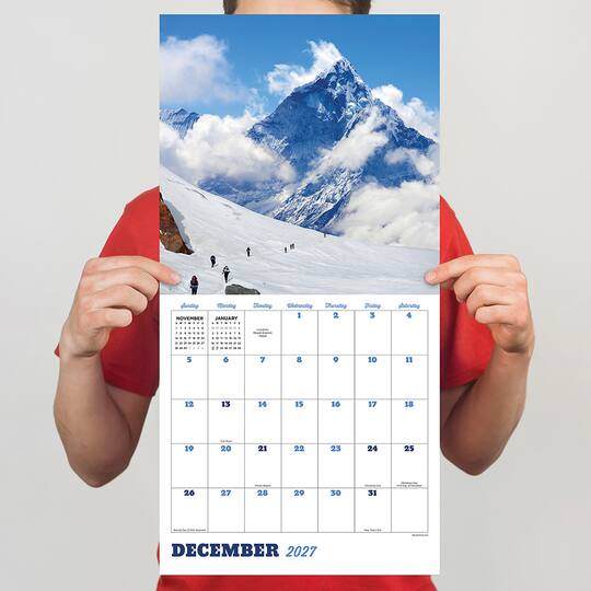 2027 Mountains Wall Calendar